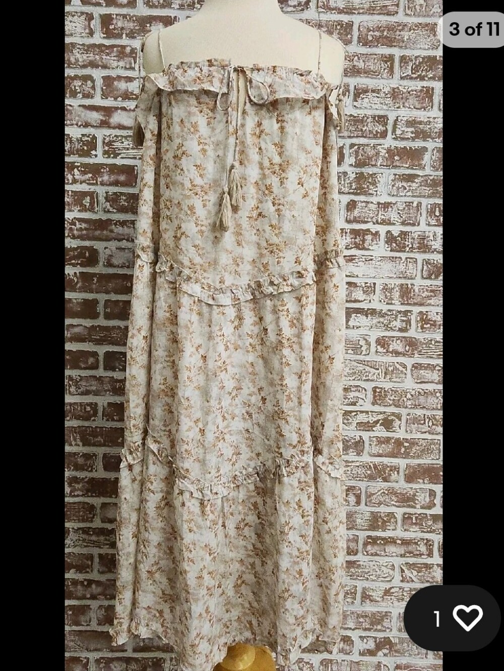 Storia Oversized Woodland Midi Dress